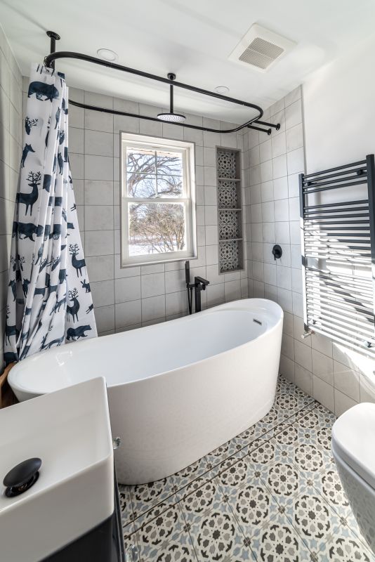 Renovated Bathroom with New Tub